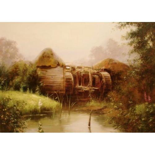 копия картины В. Поленова "Старая мельница"