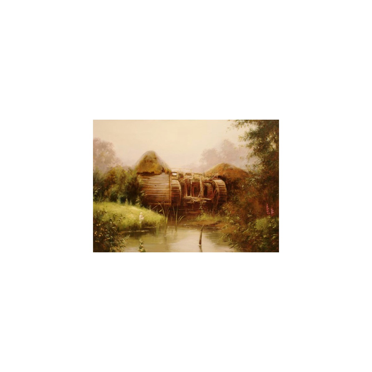 копия картины В. Поленова "Старая мельница"