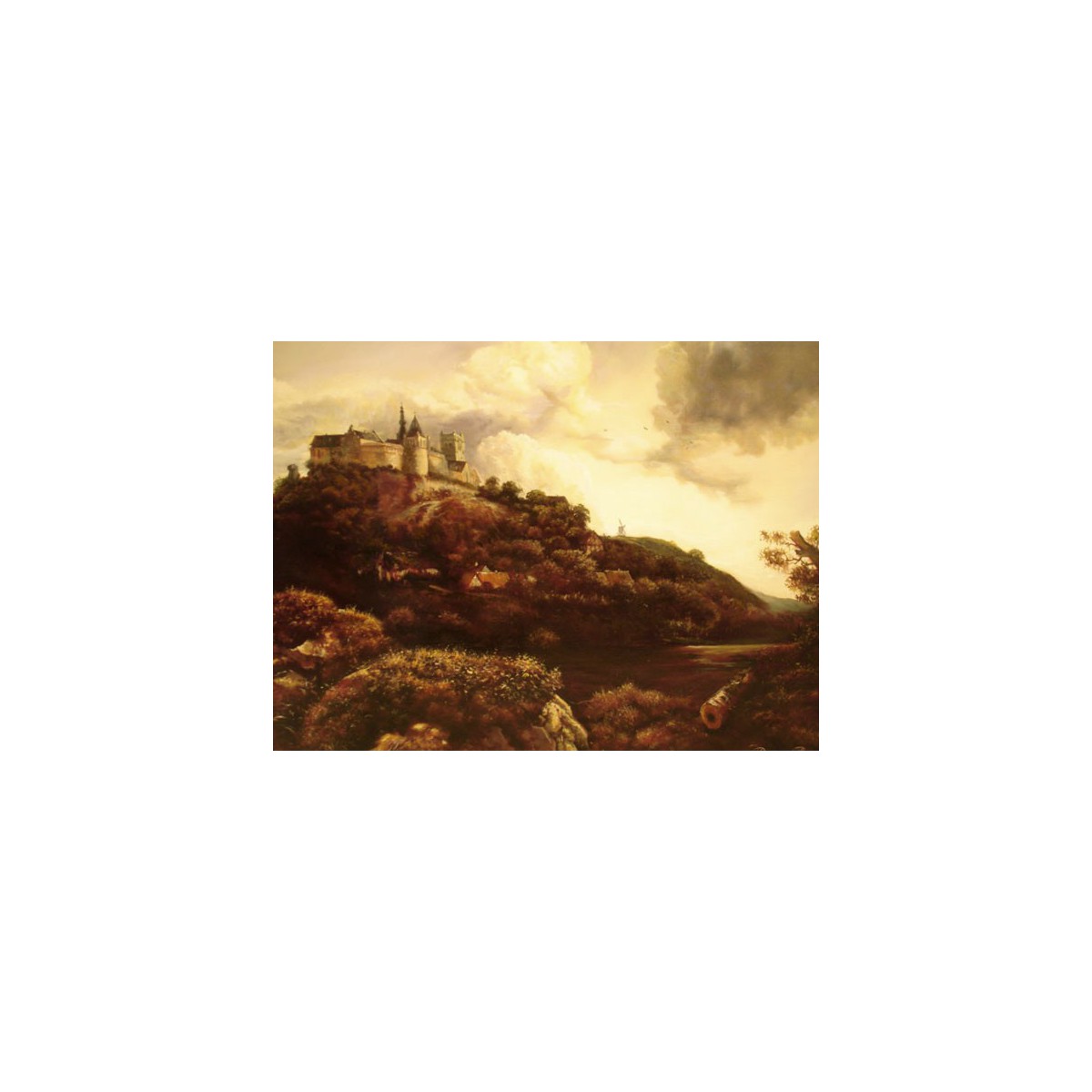 копия картины Якоба ван Рёйсдаля "Замок Бентхайм"