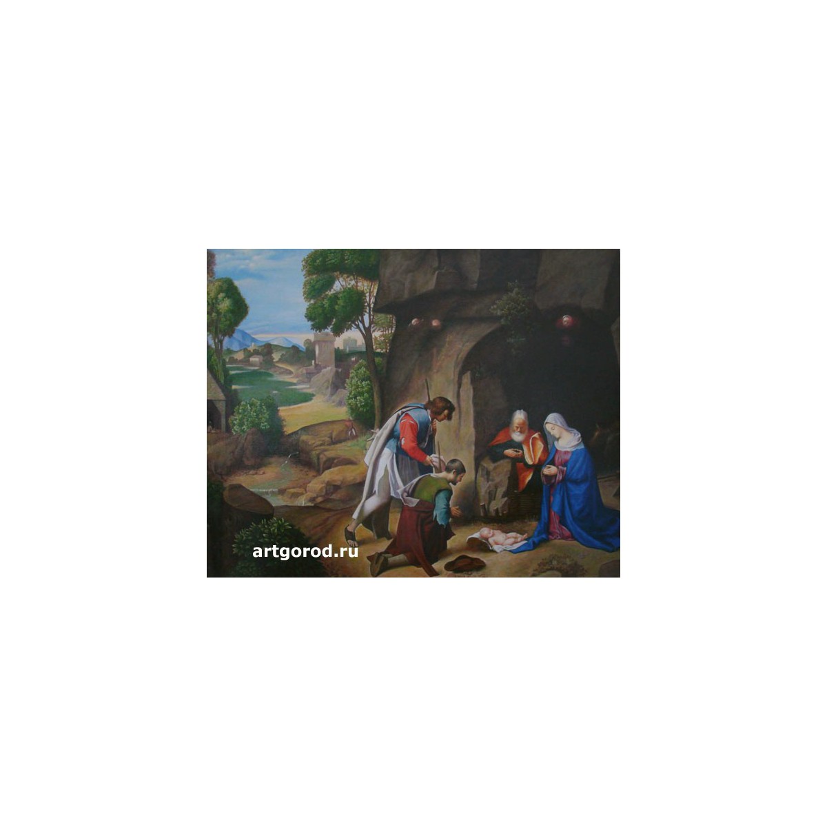 копия картины Джорджоне "Поклонение пастухов"