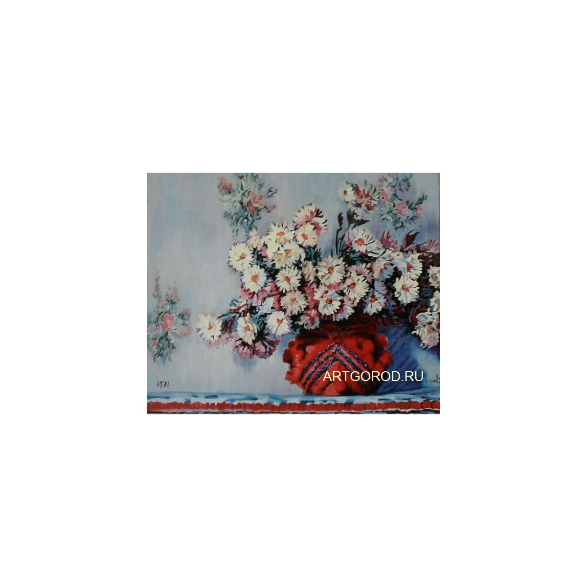 копия картины Клода Моне "Хризантемы"