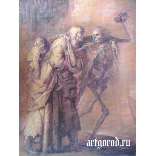 копия картины Адрианна Ван де Венне "Пляска смерти"